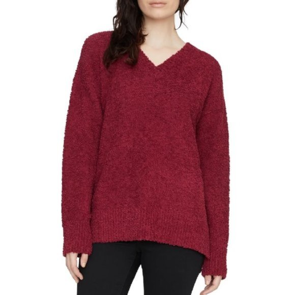 Women's Sanctuary V-Neck Teddy Sweater - Picture 1 of 6